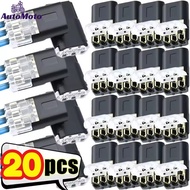 Interconnect Fast Wire Connector- 3 Pin Way Cable Plug- Car Electric Wire Snap Terminal Connection- 