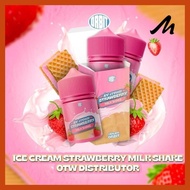 Ready Coema Promo Orbit Ice Cream Strawberry Milk Shake 60Ml - Salt Nic 3Mg & 6Mg Original 100% Cuka