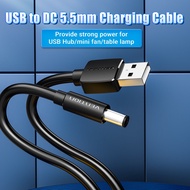 Vention USB to DC 5.5mm Charging Cable USB for Hub/Mini Fan/Table Lamp 28 AWG