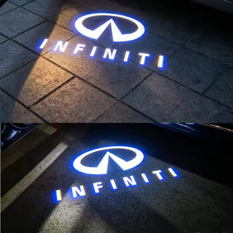 LED Emblem Lamps Car Door Welcome Logo Light for Infiniti Fx35 Q50 QX60 QX50 Q59 Q70 Q30 G37 G35 Car