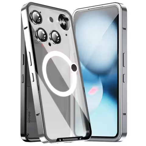 For Nothing Phone (3) Case Luxury Metal Acrylic Magnetic Magsafe Back Cover For Nothing 3 2-in-1 Sho