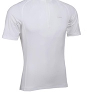Btwin Men Essential White Cycling Jersey