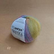 Cuộn len loang Papatya Angora đan móc khăn áo ấm đông