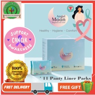 Angel Moon Anion Sanitary Pads ( Pantyliner Pad ) 11 Packs / Angel Moon 天然负离子防菌卫生棉 ( 护垫 ) x 11包. Exp