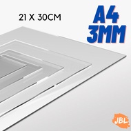 Akrilik lembaran 3mm A4 acrylic lembaran