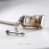 金髮晶花共生紫幽靈及黃、白方解石吊墜