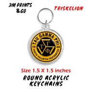 Triskelion Tau Gamma Phi Acrylic Keychains