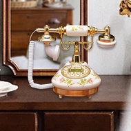 โทรศัพท์ปุ่มกด Sunloke โทรศัพท์ตั้งโต๊ะโบราณปุ่มโทรซ้ำสไตล์ยุโรปเซรามิกโทรศัพท์บ้านย้อนยุค