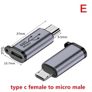 KingBe USB-C TO Micro USB mini USB อะแดปเตอร์ Type-C ตัวเมียเป็น Micro USB ตัวผู้แปลงสำหรับชาร์จโทรศ