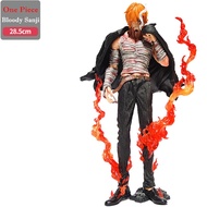 [28cm]Anime Figure One Piece Bloody Series Sanji GK Model Decoration doll Birthday Gift for boyfriend