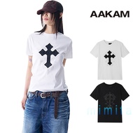 [ AAKAM ] AKM CROS2 Half Top Short Sleeve T-shirts