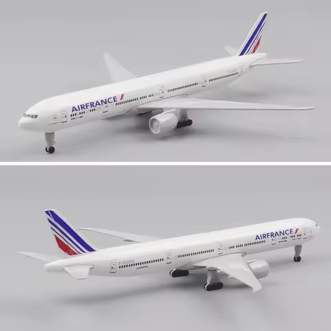 B777 Air France 777 Airlines 20CM Model Plane Kits To Build Die-casting Alloy Metal Airplane Model W