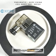 Coil Solenoid Valve 200 - DC12V - Pneumatic (Body 200, 4V2, 3V2) XCPC