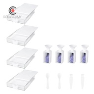 12-Pack Trabricks Stackable Diamond Art Trays with Lids, Diamond-Painting Art Kits for Adult for DIY