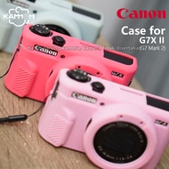 Soft Case Canon PowerShot G7X Mark II Premium G7X2/ - Anti-Scratch Anti-Slip Silicone, Lens Cap Incl