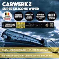 Carwerkz Super Silicone Wiper (High grade silicone material and Belgium Bekaert Steel) for Honda Shuttle 14"+26"