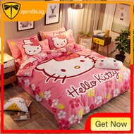 Hellokitty Queen size/King/single fitted bedsheet set/sheets 100% cotton patchwork sheets