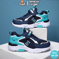 Ready stock CARL Size 28-39 boy shoes sport shoes kids basketball shoes for boy mesh breathable outd