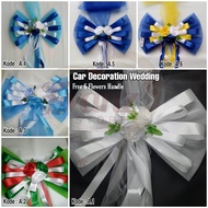 BUNGA HIASAN MOBIL PENGANTIN - BUNGA MOBIL - DOORPRIZE - BUNGA HADIAH SIMPLE - BUNGA MOBIL PERNIKAHA