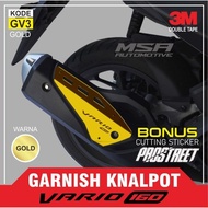 Garnis Exhaust VARIO 160, Exhaust COVER VARIO 160, MUFFLER COVER VARIO 160.