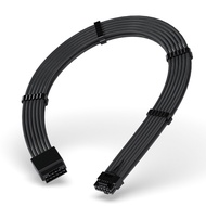 EZDIY-FAB GPU Power Sleeved Cable Extension, 16pin(12+4) 12VHPWR PCIe 5.0 Connector Male to Female f