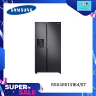 SAMSUNG ตู้เย็น Side by Side RS64R5131B4 with All-around Cooling, 22.4 คิว (635L) รุ่น RS64R5131B4/ST