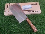 Rhino Brand No.996 ด้ามไม้ ขนาด 9 นิ้ว ส้นหนา5มิล น้ำหนัก1200กรัม มีดสับ มีดปังตอ มีดหั่นเนื้อ มีดสั