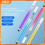 【H&H】 2 in 1 Universal Stylus Pen for Android Cellphone Tablet Touch Screen Drawing Pencil