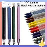 LA Mechanical Pencil, 5.6mm 2B/4B/6B/8B Pencil Refill Automatic Pencil, Creative Metal Drawing Writi