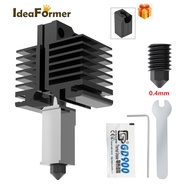 Mian หัวฉีด P1P สำหรับ Bambu Lab Hotend Bambu Lab X1 0.4มม. หัวฉีดเหล็กกล้า0.6มม. สำหรับ Bambu X1 P1