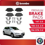BREMBO Rear Brake Pads (1 set) For Alfa Romeo 147 2.0, Alfa Romeo 156 2.0,2.5'03, Alfa Romeo 156 GTA