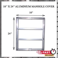 18" X 24" ALUMINIUM MANHOLE COVER For Tiling Works Aluminium Type Manhole Cover / MANHOLE FRAME/