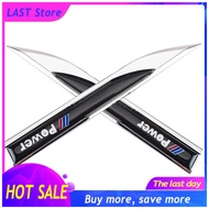 2ชิ้นแฟชั่นแต่งรถสแตนเลสตัวถังรถยนต์สติกเกอร์โลหะสำหรับ Bmw M Power Performance 2 3 4 5 6กีฬา X3 X4