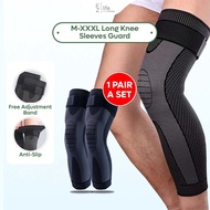 Pelindung Lutut Panjang Lengan Mampatan Pad EzLife Long Knee Sleeves Guard Compression Knee Pads Spo