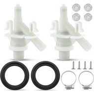 385311641 RV Toilet Water Valve Kit with 385311658 Flush Ball Seal by Fetechmate Fit for Dom.etic 30