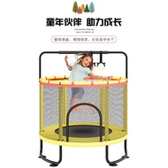Children's Trampoline for Home Indoor Small Spring Bed Kids Trampoline Jumping Bed Bounce Bed with S