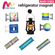 [Ready Stock]Fridge Magnet｜ABS Plastic & LED｜3D Convenience Store Style｜7-11 Lawson FamilyMart Light