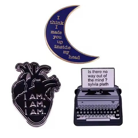 Is There No Way Out of The Mind / I Think I Made You Up Inside My Head - Sylvia Plath Poem Pin Poems