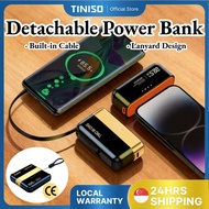 [SG] 22.5W Fast Charging Power Bank 2 in 1 Magnetic Detachable Type-C Built-in Cable Output Power Ba