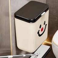 Toilet paper trash bin Toilet paper storage with cover Wall-mounted bathroom bin Kitchen Household