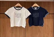 「預訂」 🇰🇷MARITHE☆MFG  Marithe Francois Girbaud 撞色短袖T恤 女裝 韓國代購