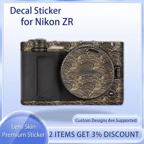 ZR Decal Skin Protective Film for Nikon ZR Camera Skin Decal Cover Film Skin Wrap Covered