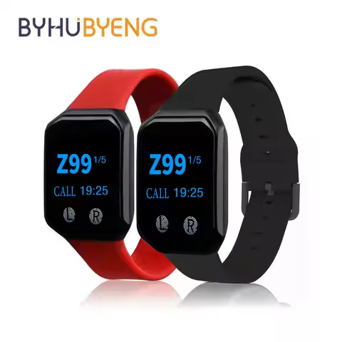 BYHUBYENG Waterproof Restaurant Paging Only 2 Wrist Watch Receiver Wireless Waiter Calling Bell Syst