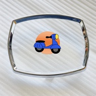 ครอบไฟหน้า สีโครเมียม decoration frame(Cr) สำหรับ Scomadi TL125