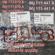 06J117070C 06J115441A 2PCS Volkswagen Cooler Gasket Volkswagen Cooler Seal FOR Passat Golf Car Coole