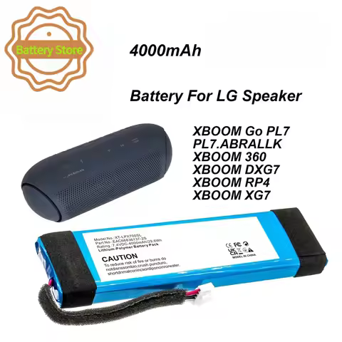4000mAh Speaker Battery For LG:XBOOM Go PL7 PL7.ABRALLK XBOOM 360,XBOOM DXG7,XBOOM RP4,XBOOM XG7,XBO