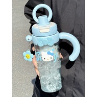 Straw Cup Female High-value Large-capacity Ice Master Cup Student Cute KT Cat Portable Handle Summer