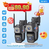 V380 Outdoor 4G CCTV Watherproof Wireless Auto Tracking 4MP CCTV IP Camera 360° Security Camera
