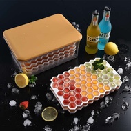 silicon ice cube tray ice cube tray Ice tray refrigerator frozen ice cube mold household ice box large ice cube box silicone grinding ice storage ice box commercial ice artifact