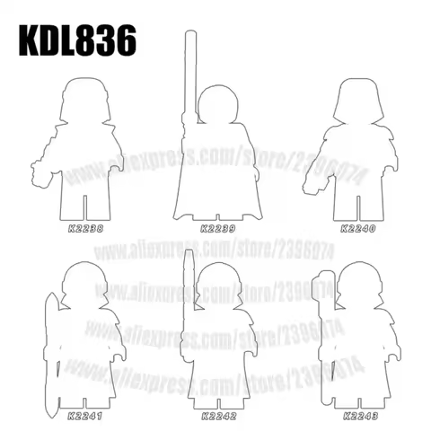 Action Figures Movie Building Blocks KDL836 K2238 K2239 K2240 K2241 K2242 K2243 Gift Toys